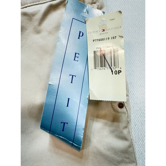 NWT Tommy Hilfiger Womens Cropped Chino Pants Size 10P Beige Casual Summer - Picture 3 of 16